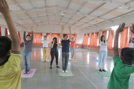 Lyon-New Delhi Student Exchange- Yoga Workshop