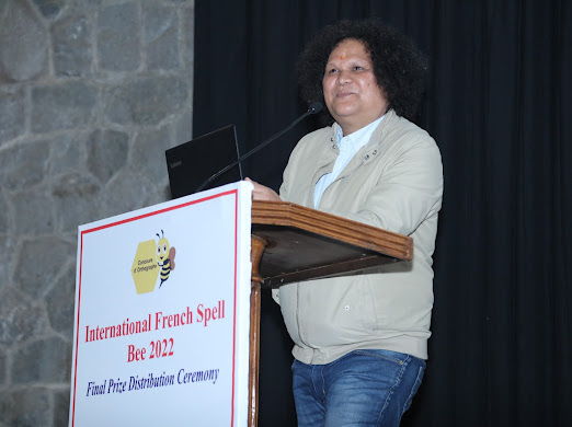 Introductory SPEECh by the colleagues and the Ceo at the international French spell  bee competition -2022